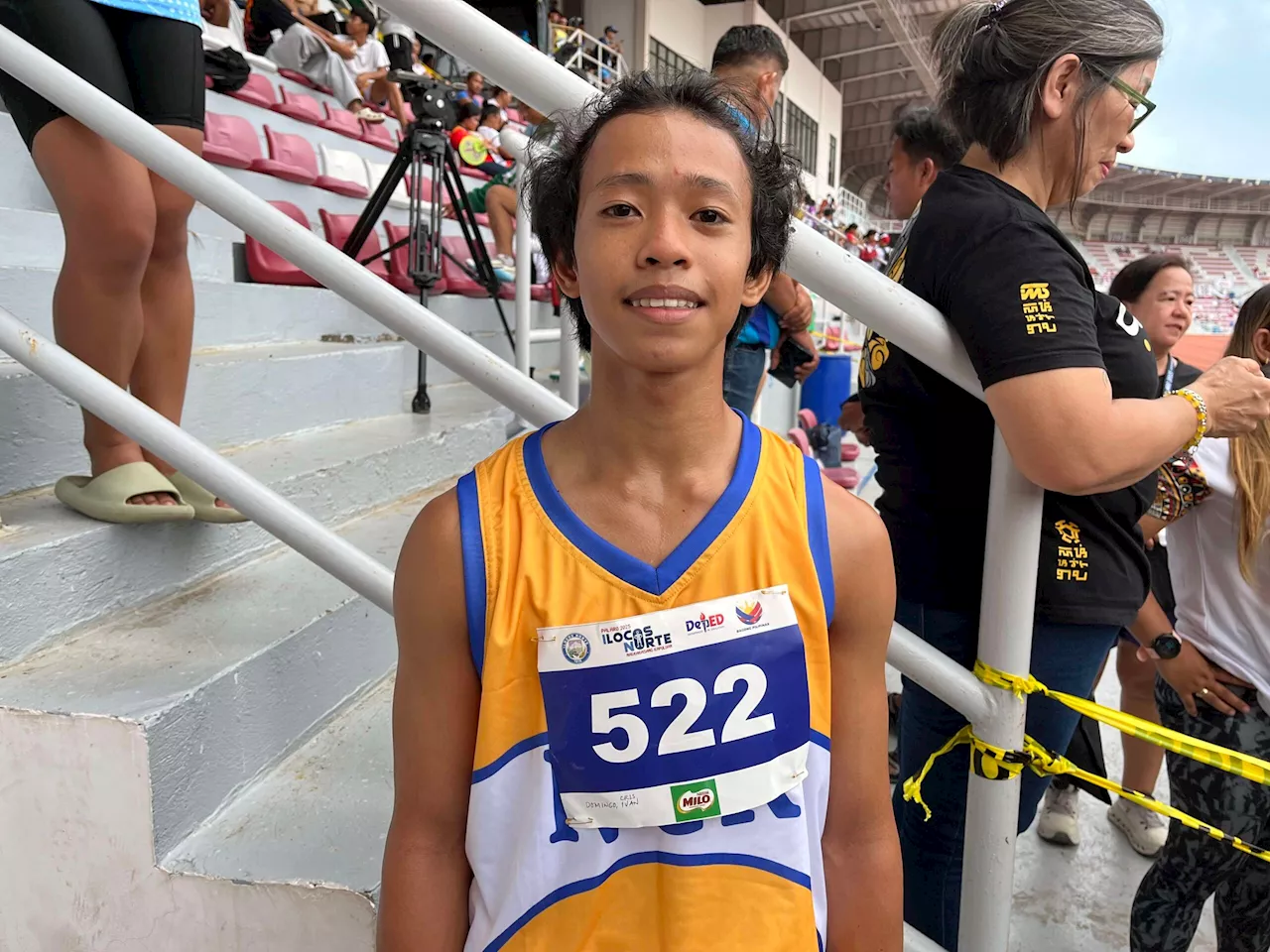 Smashing debut: NCR runner Cris Ivan Domingo breaks 27-year-old Palaro record