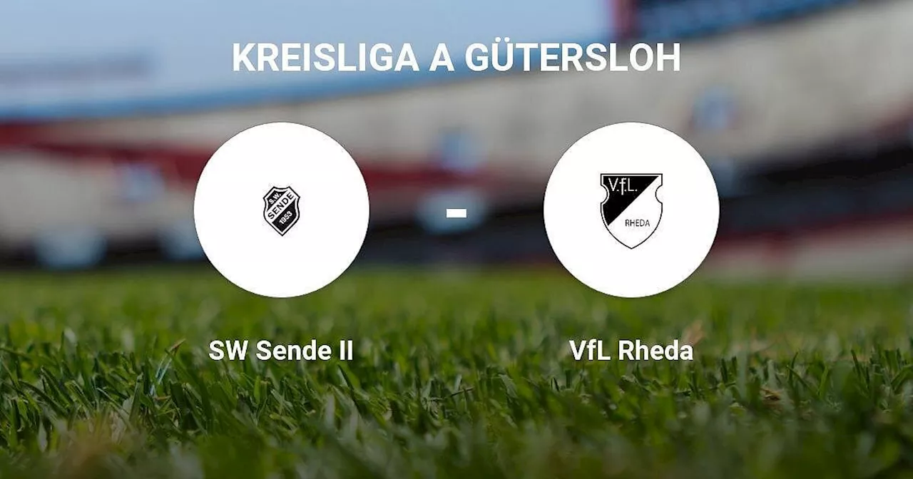Knappes Scheitern für VfL Rheda gegen SW Sende II