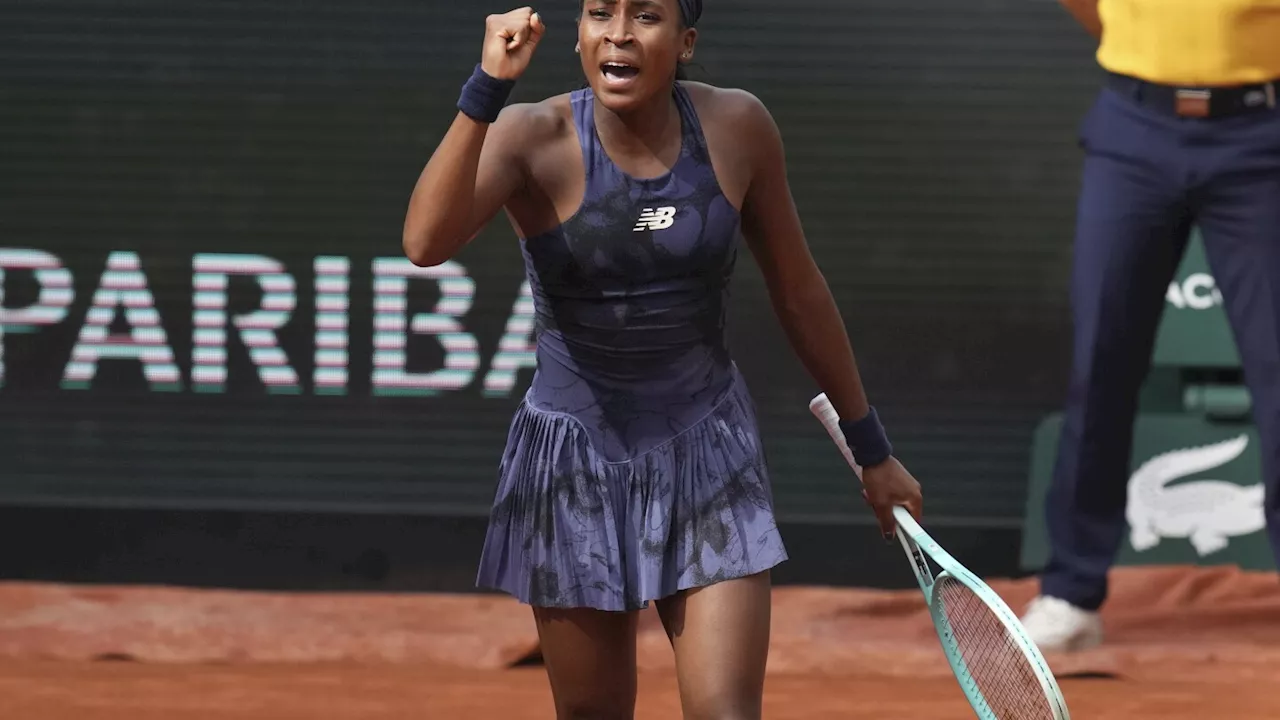 Coco Gauff's breaks overcome serving woes in French Open win