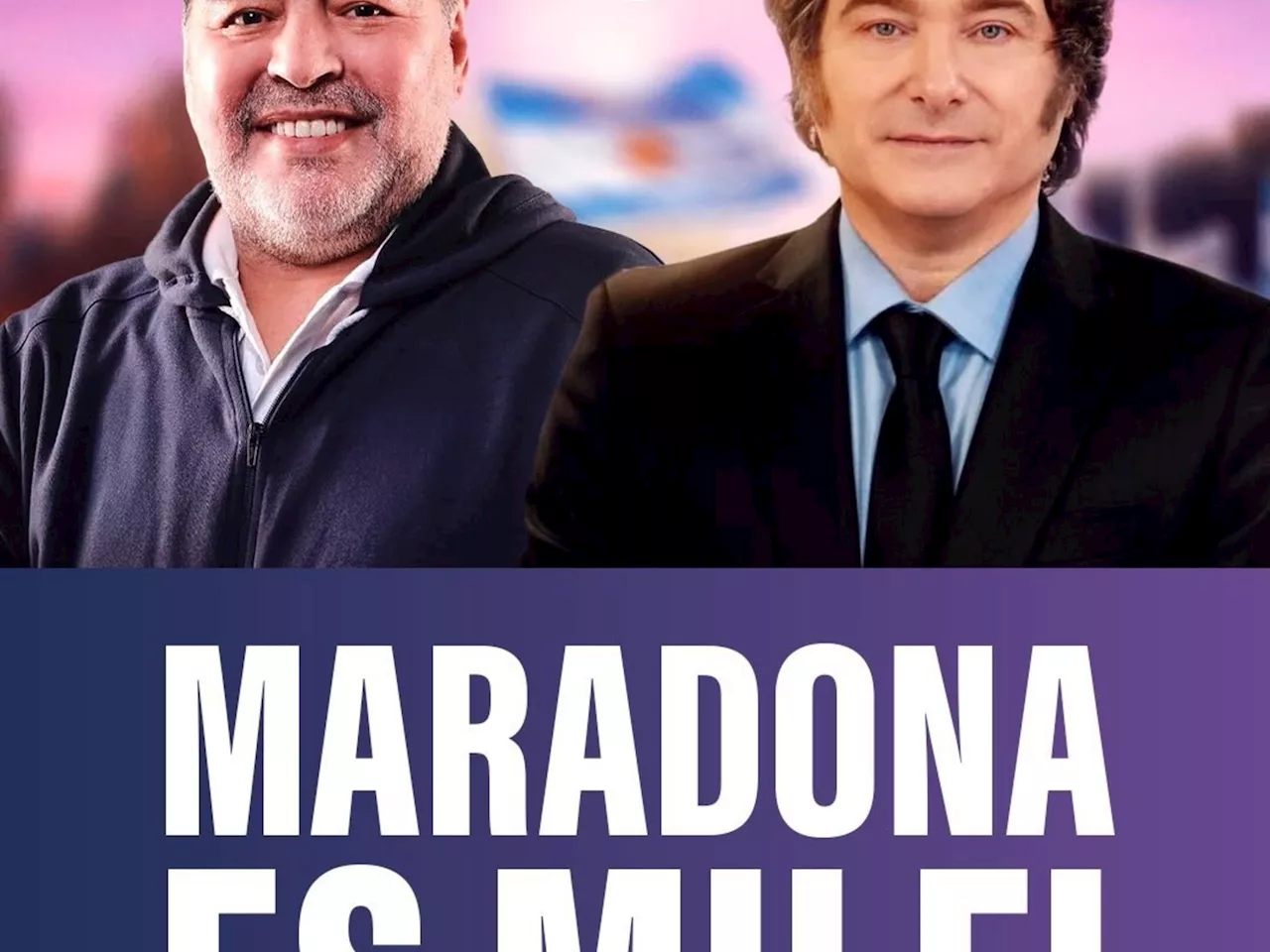 El Gordo Dan subió un afiche de campaña con Diego Maradona junto a Javier Milei y Dalma estalló: 'Sacá eso ya'