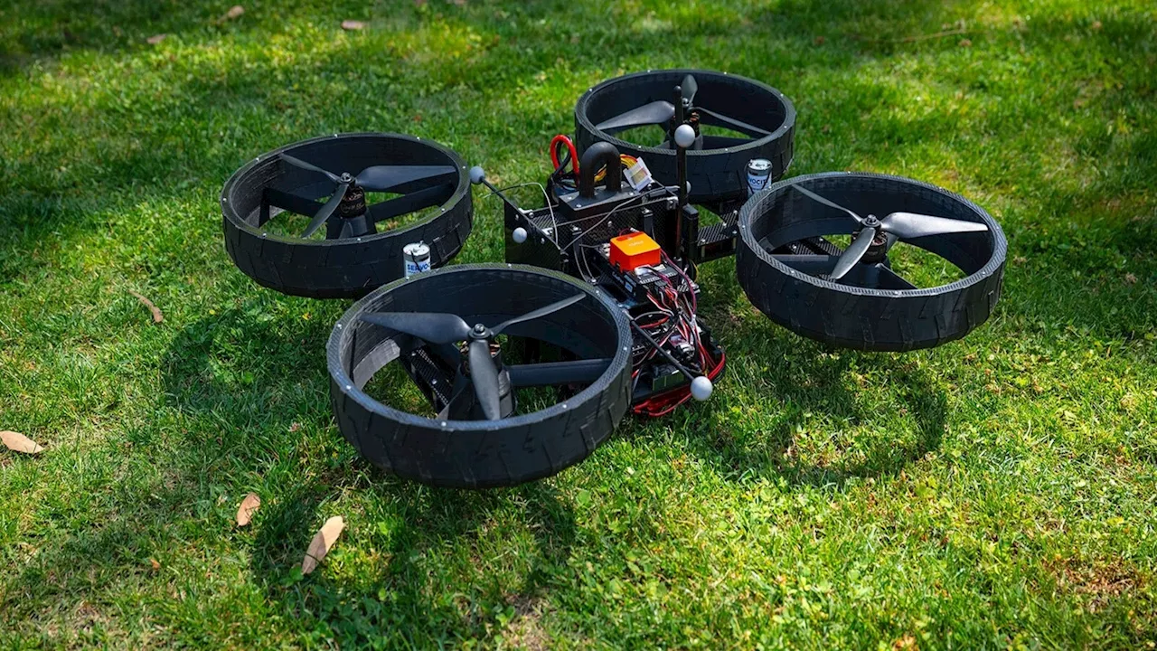 Shape shifter: Real-life transformer robot morphs midair, flies, drives with single motor