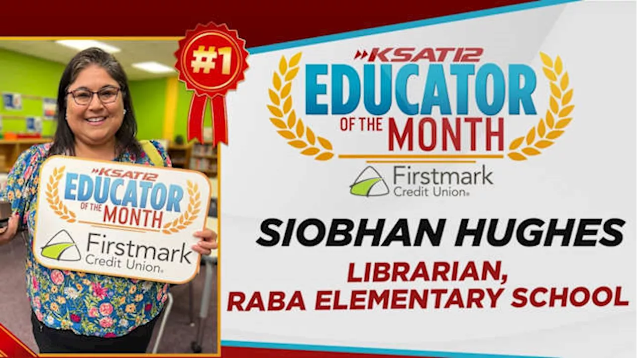 Raba Elementary Librarian named KSAT’s Educator of the Month for May
