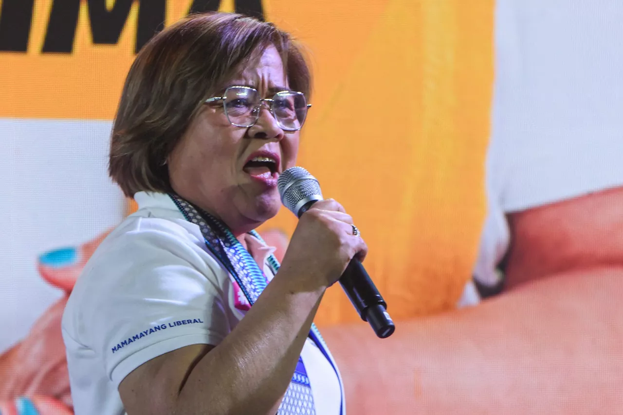 De Lima: Rumors abound that VP Sara’s impeach trial won’t proceed, but it must