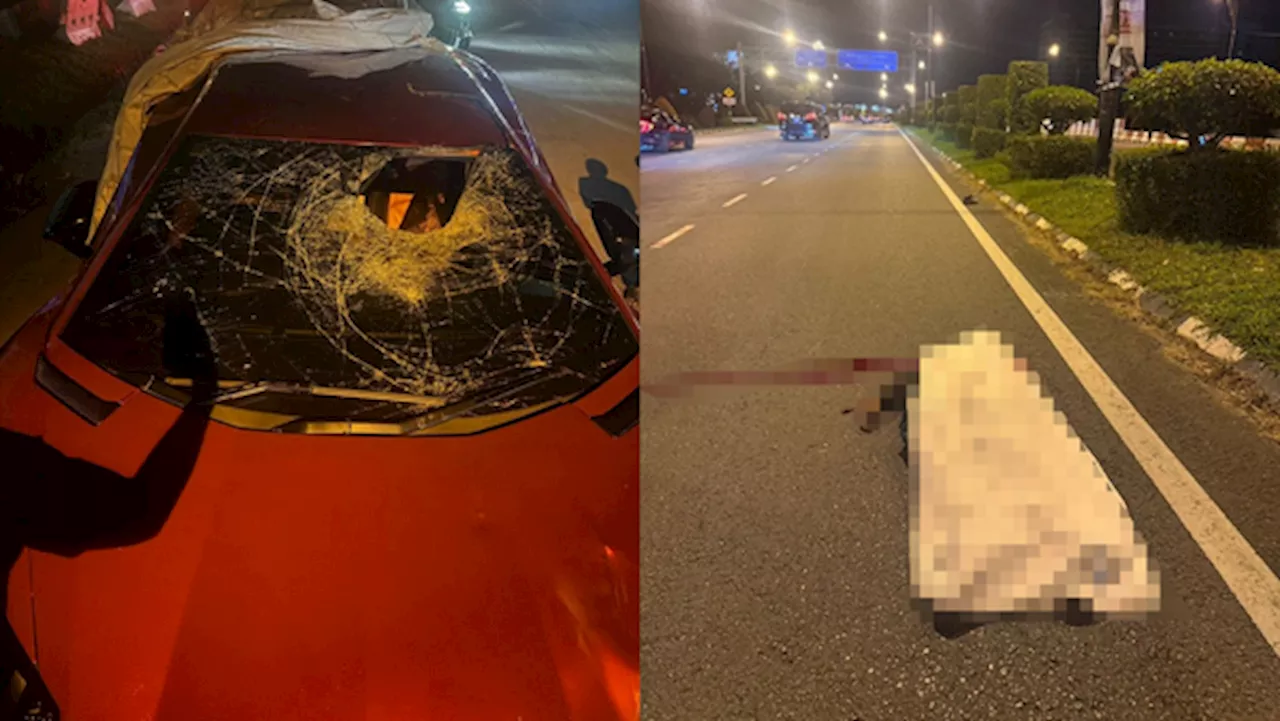 Lamborghini Driver Arrested After Driving Into Pedestrian Crossing The Street In Kuching