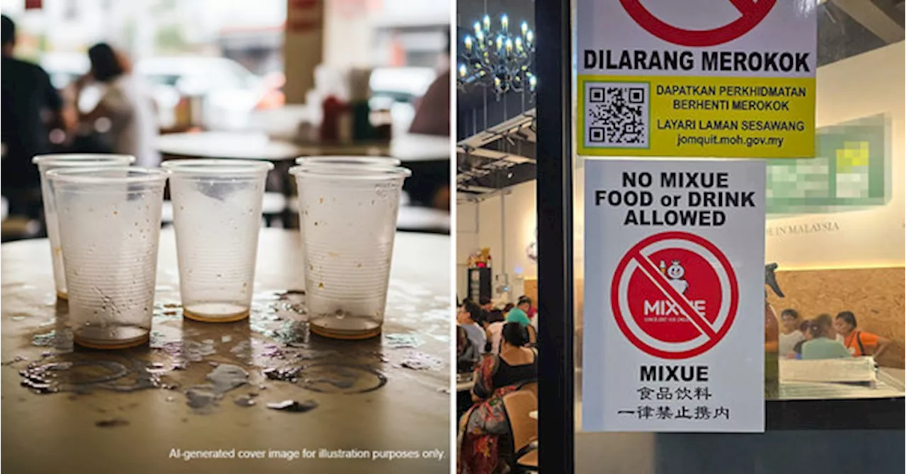 This Kopitiam Has A Notice Saying 'No MIXUE Drinks Allowed' And Netizens Are Defending It