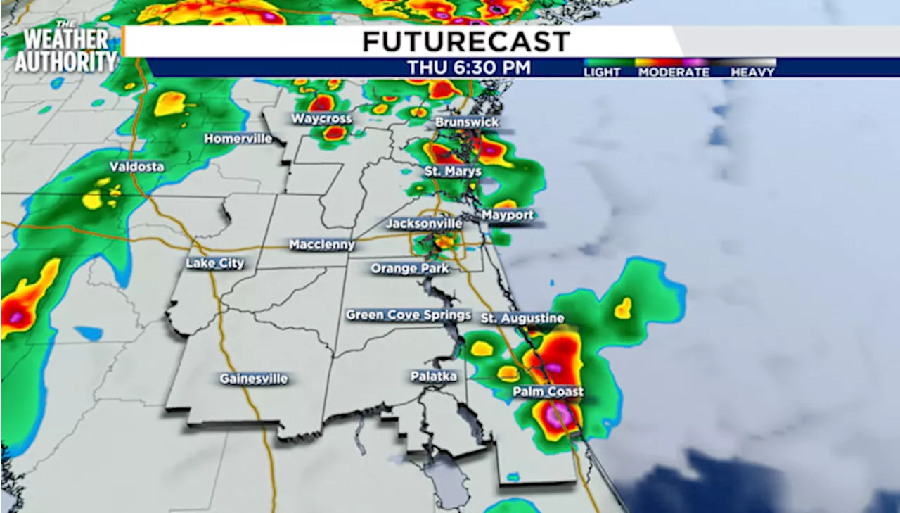 Jacksonville faces threat of heavy rain and severe storms