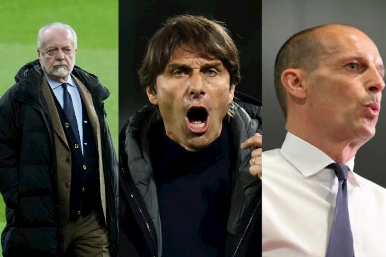 Blitz De Laurentiis: incontro con Conte e via libera Allegri