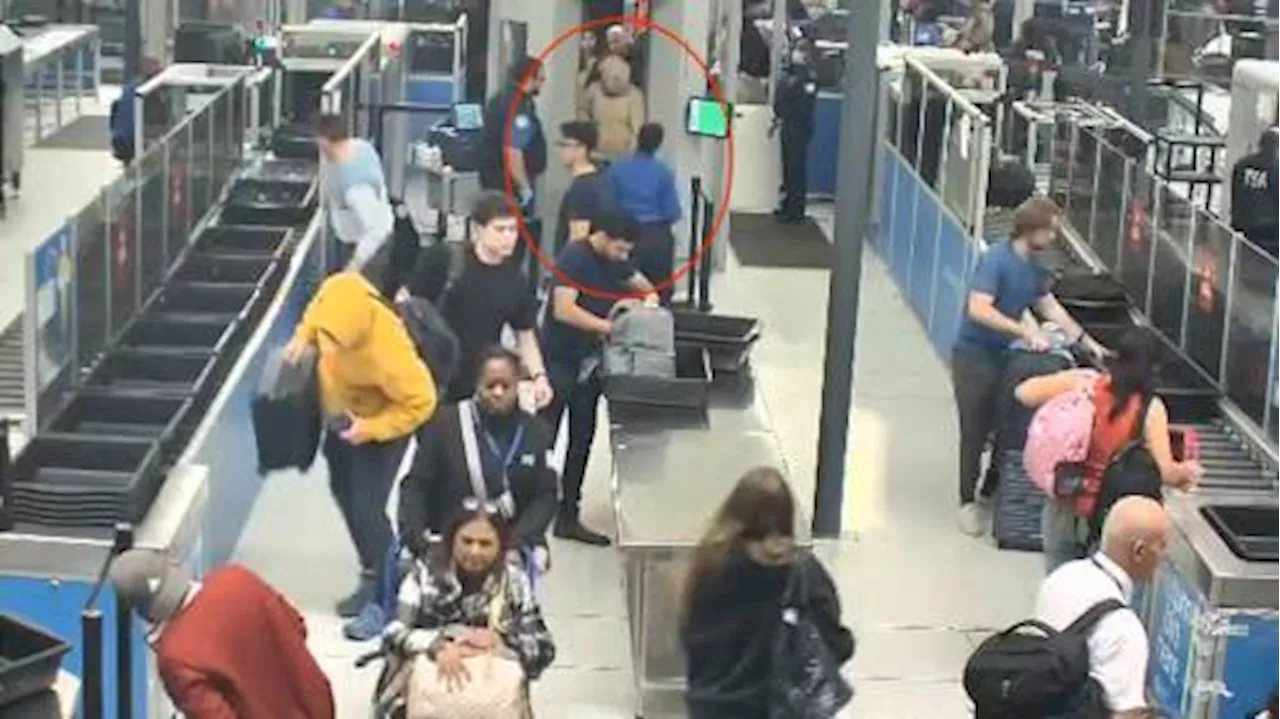 Security footage shows alleged stowaway boarding flight from NYC to France