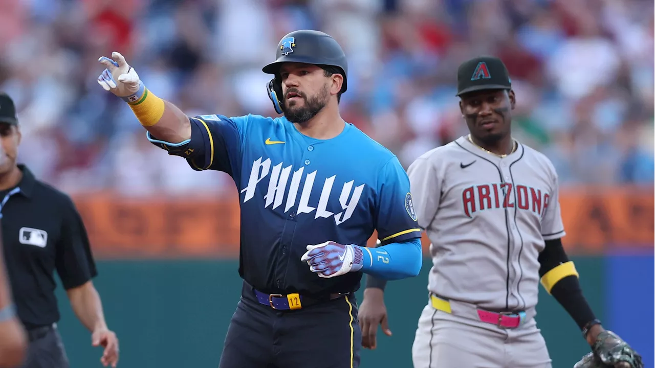 Schwarber keeps slugging and Phils snag tight win to open D-Backs series