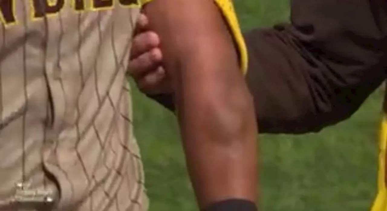 San Diego Padres' Fernando Tatis Jr. leaves game with injury