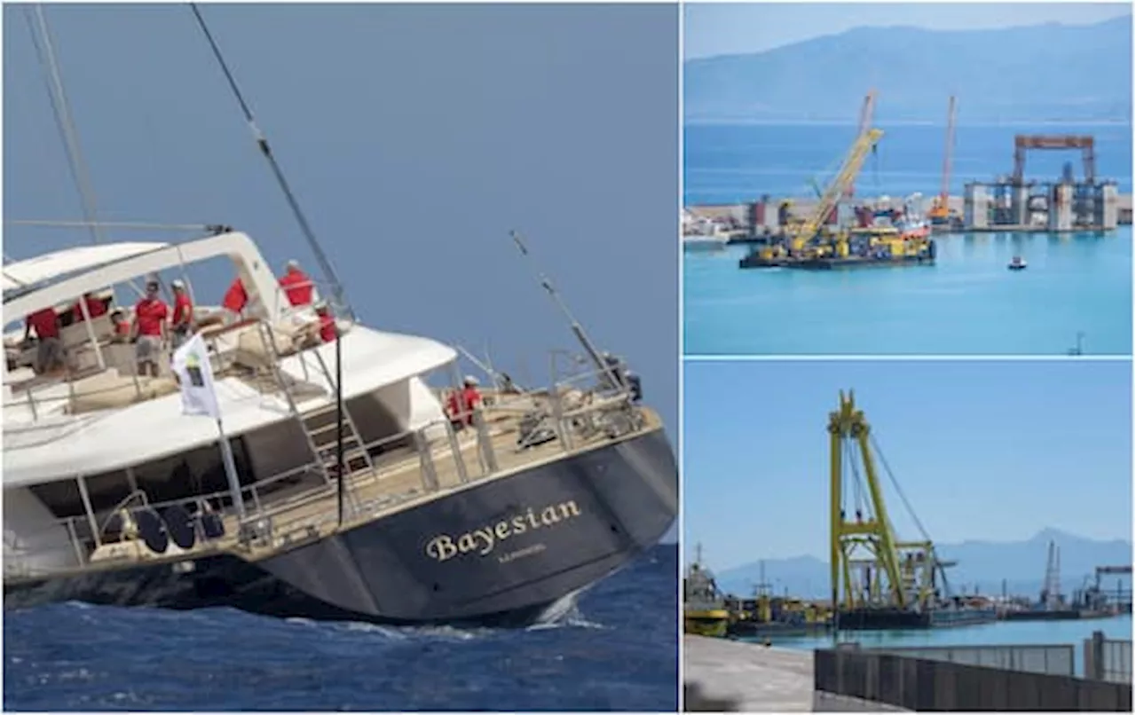 Naufragio del Bayesian, al via le operazioni di recupero del relitto a Palermo