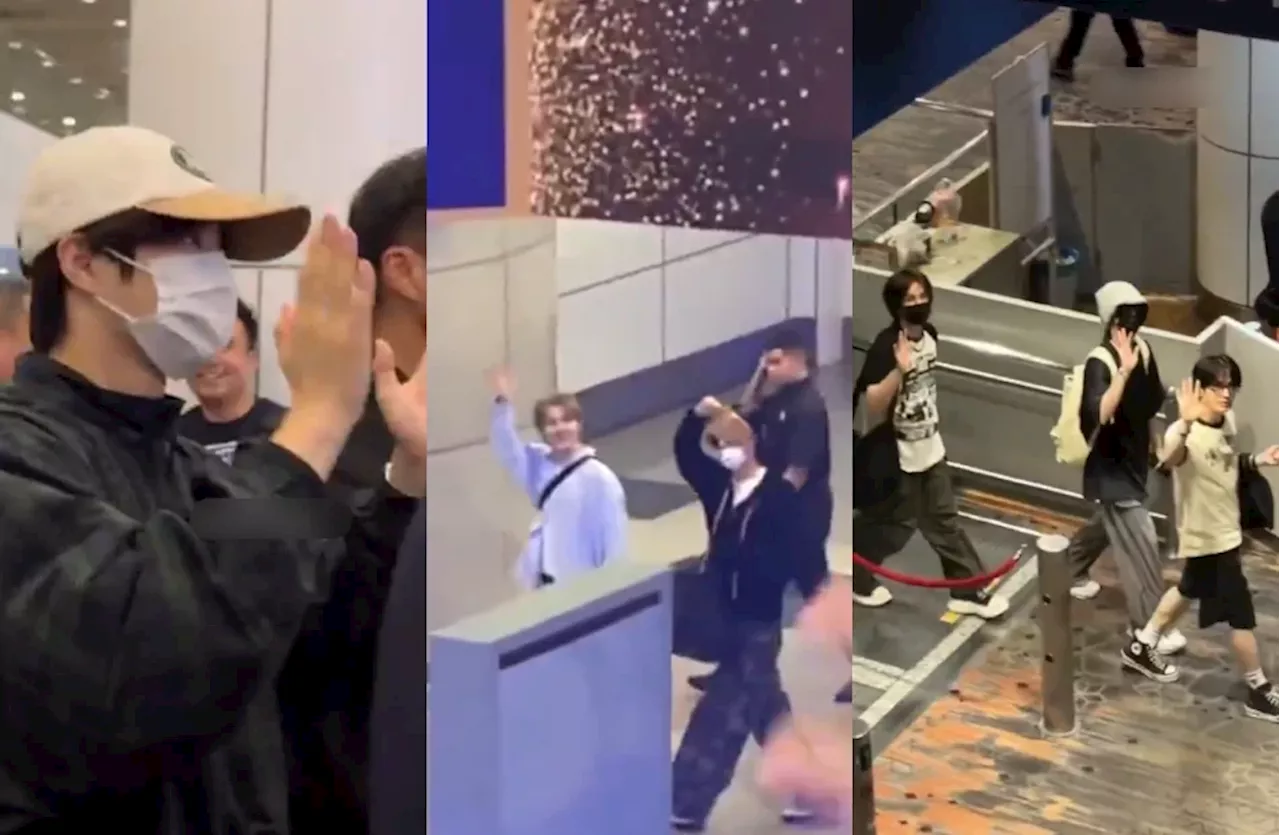 (Video) EXO Suho, TREASURE & CRAVITY Members Greeted By Fans After Arriving At KLIA