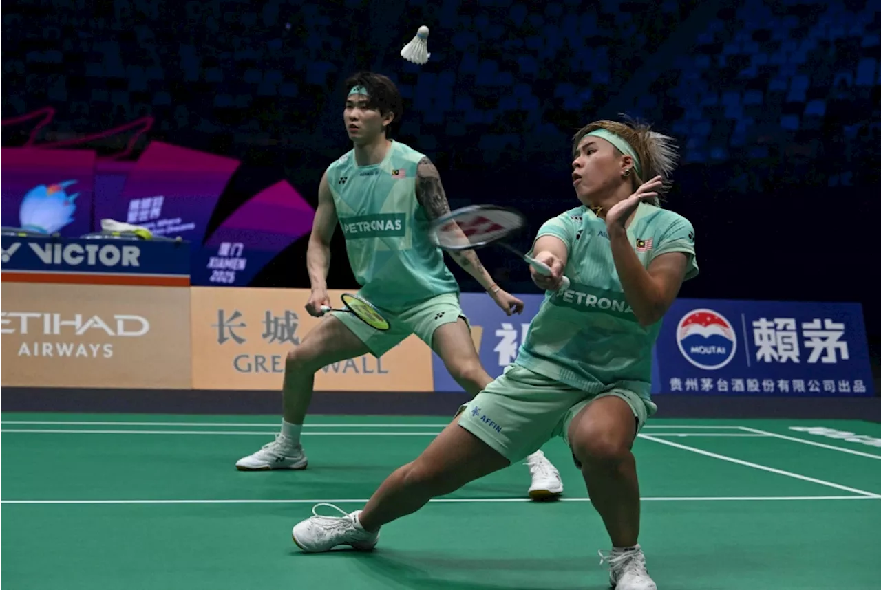 Tang Jie-Ee Wei crash out of Singapore Open second round after straight-sets loss to world No. 21 Taiwanese pair