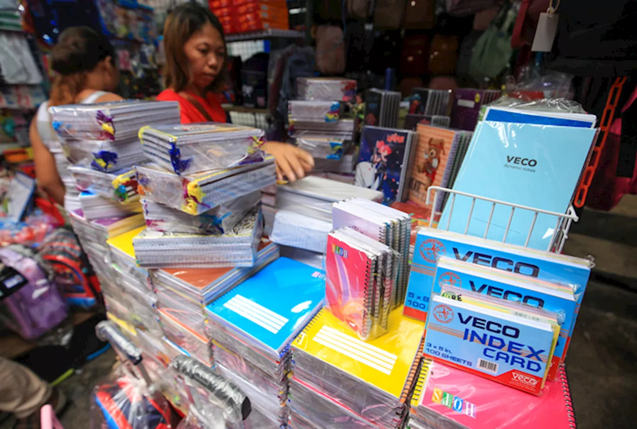 DTI: School supplies keep old rates