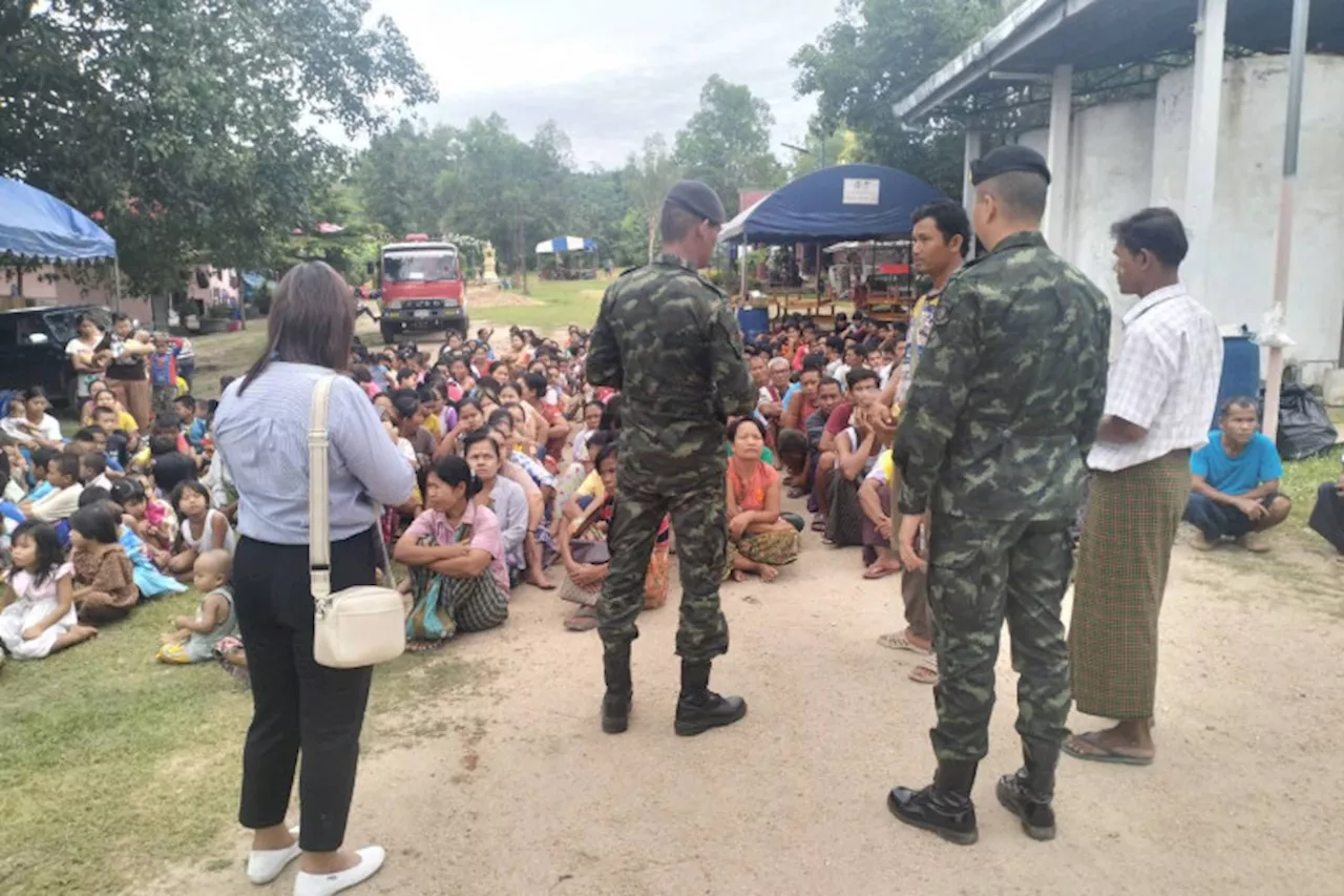 ทหารกะเหรี่ยงเคเอ็นยูยึดฐาน'บุเรงนอง'สำเร็จผู้อพยพหนีภัยเข้าฝั่งไทยกว่า 533 คน