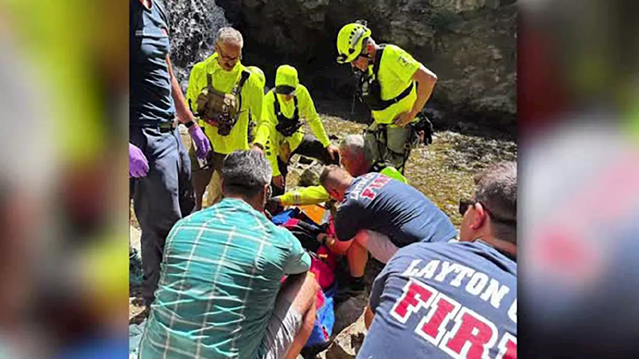 Right place, right time: Nurse helps man who fell 20 feet in Adams Canyon