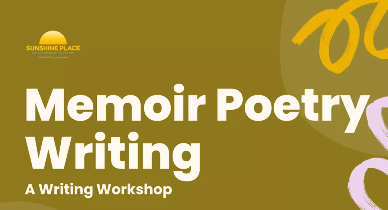 Learn memoir poetry writing at Sunshine Place