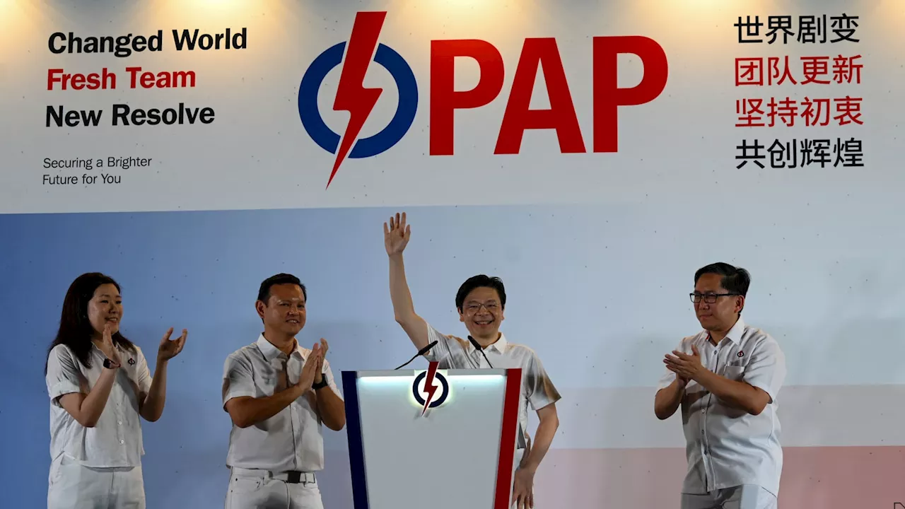 Singapore's Wong retains power as ruling People Action Party boosts vote share in landslide victory