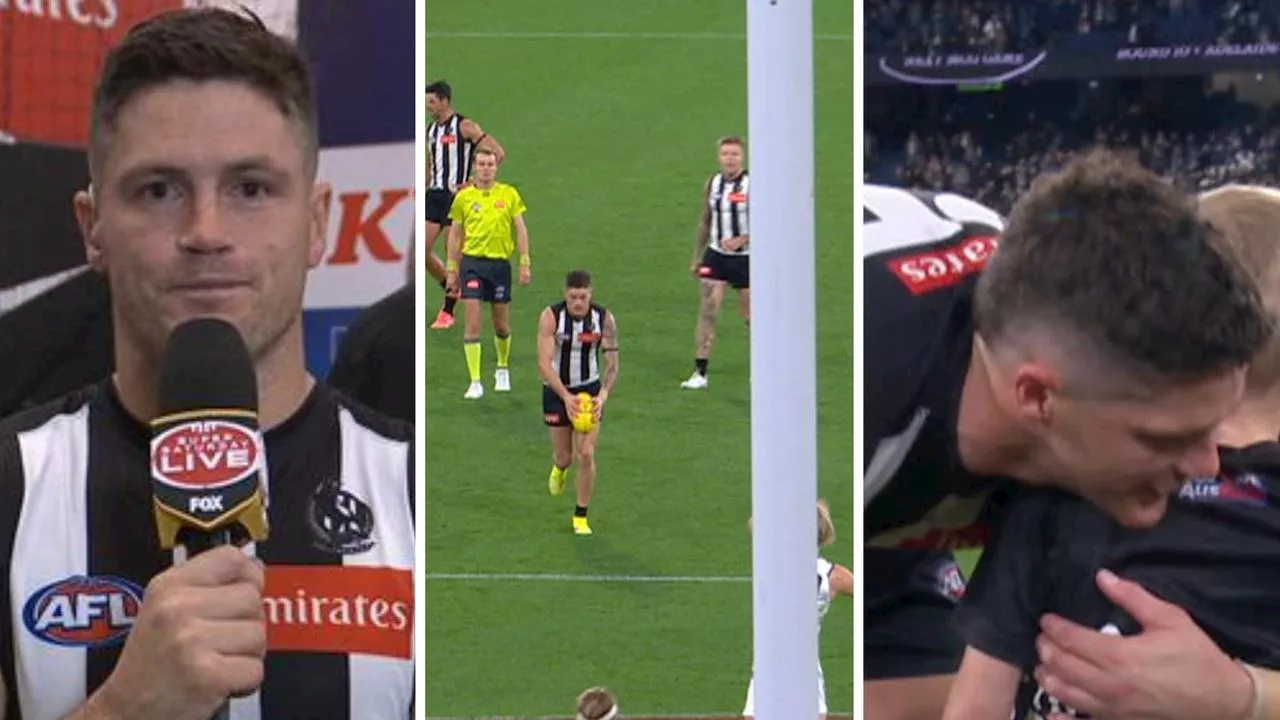 ‘Nearly brought a tear to my eye’: Pies star opens up on THAT moment on record night