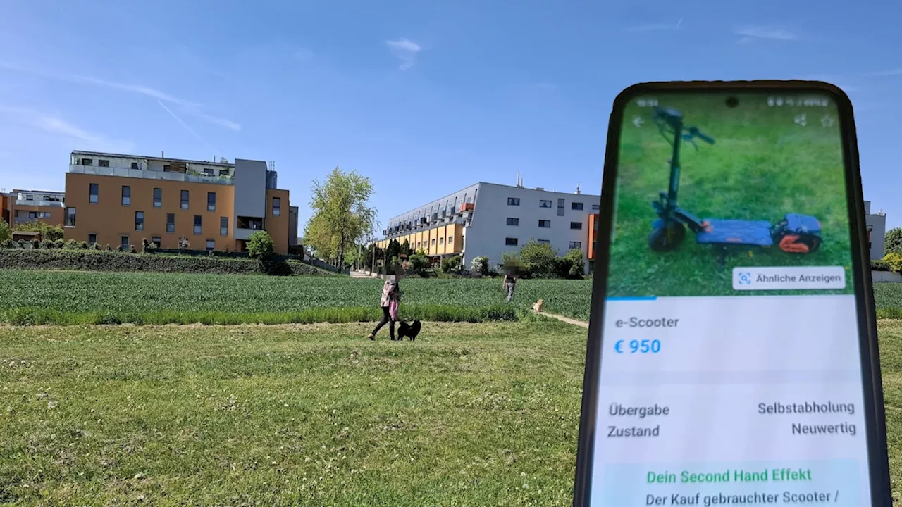 'Mit Mühe und Not' gekauft - E-Scooter gestohlen, Opfer findet ihn auf Willhaben