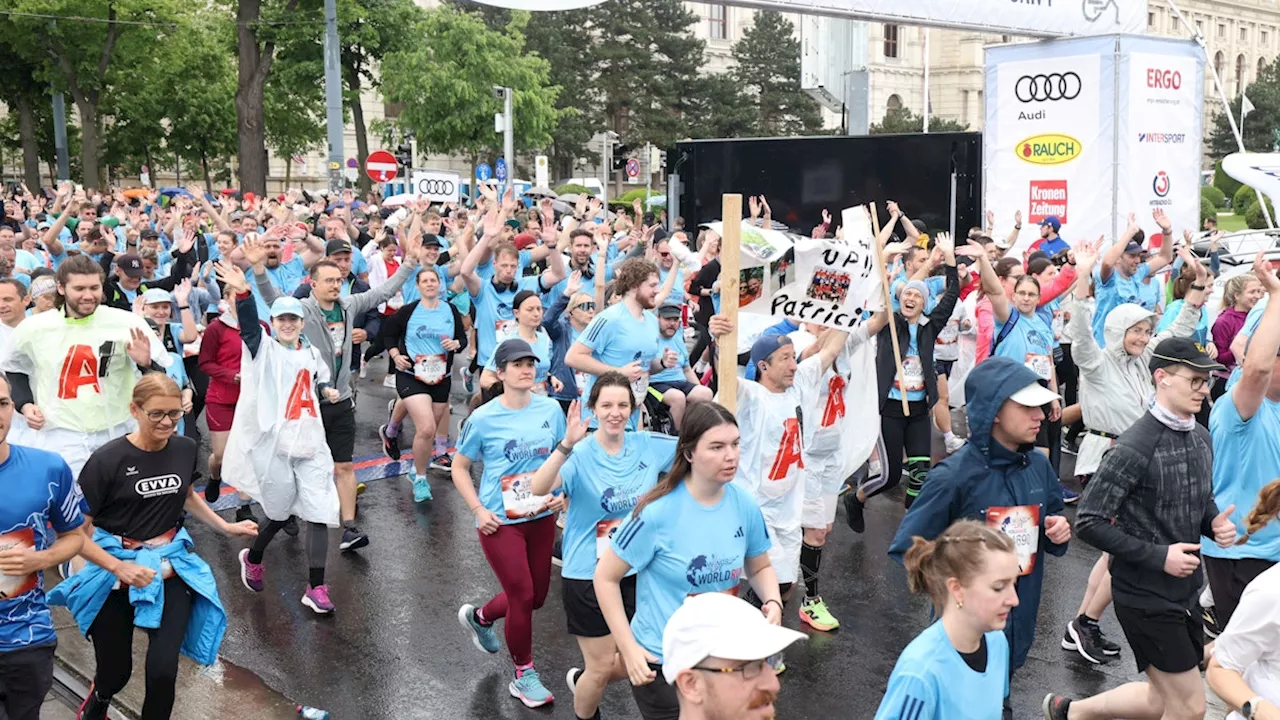  Schlechtes Wetter, gute Laune – 13.000 Läufer mit dabei