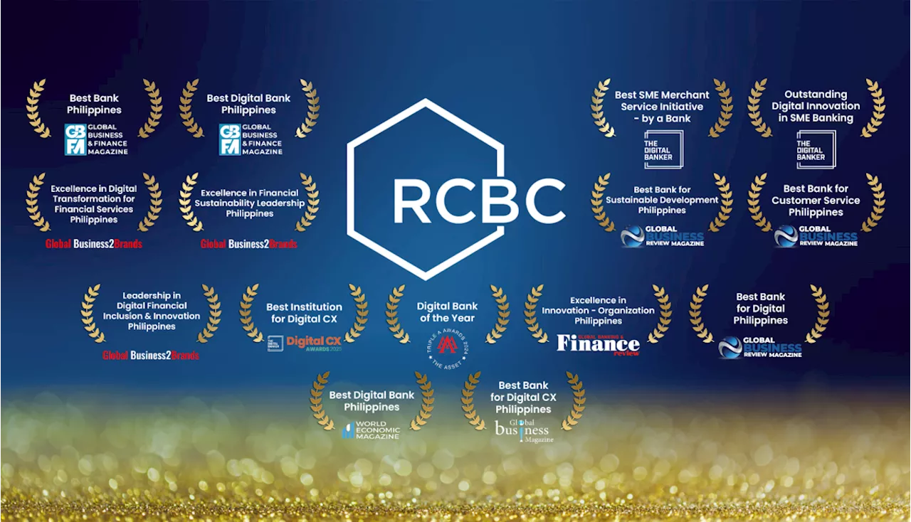 RCBC cements position as digital powerhouse with global honors