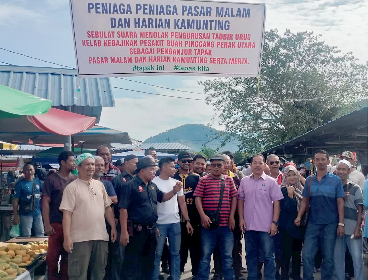 300 peniaga pasar di Kamunting desak kembalikan pengurusan lama