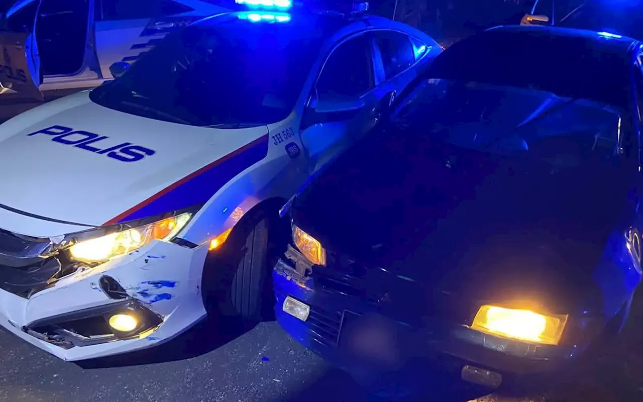 Couple leads cops on 96km car chase involving 14 police MPVs