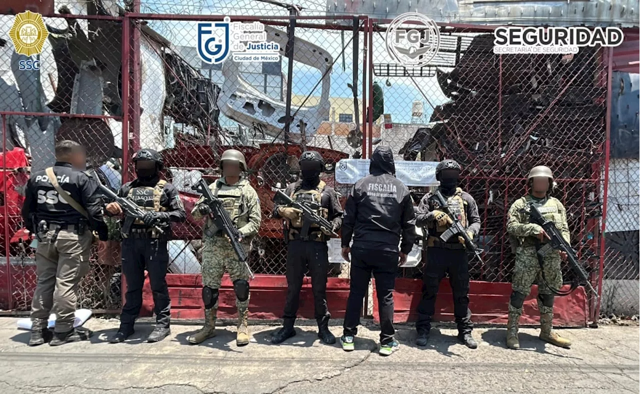 Operación Fortaleza: Realizan cateos simultáneos en CDMX y Edomex; buscan frenar robo de vehículos y autopartes