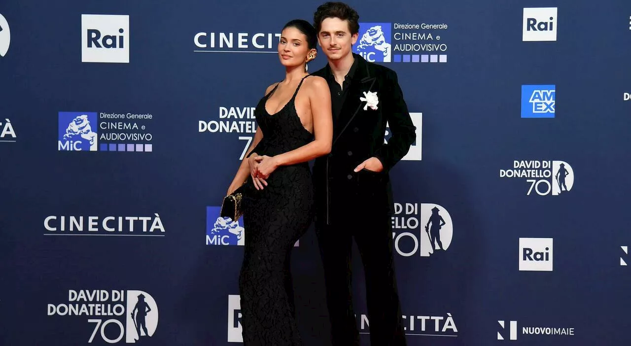 Timothée Chalamet e Kylie Jenner, la coppia più chiacchierata dei David 2025