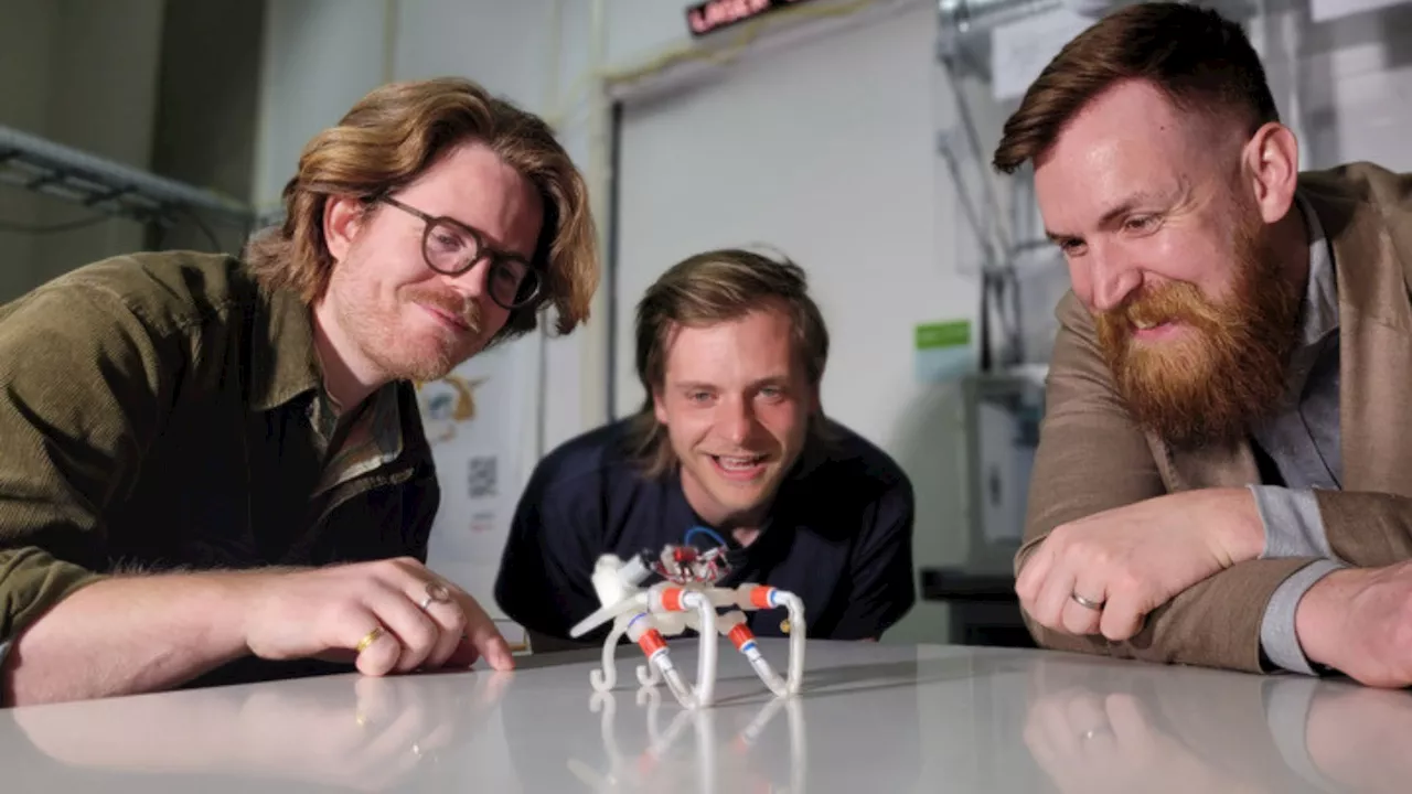 Air-powered soft robots achieve lifelike motion without electronics or AI