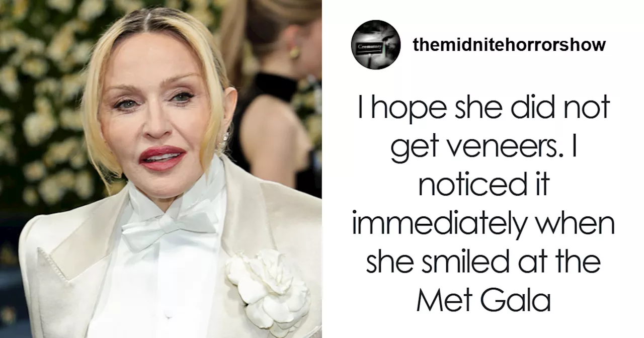 People Are 'Stressed' After Spotting Madonna Lost One Of Her Famous Face Features At The Met Gala