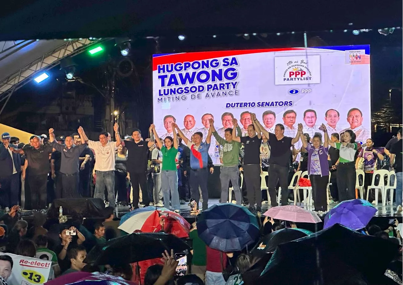 PDP Laban Senate bets join Hugpong miting de avance 
