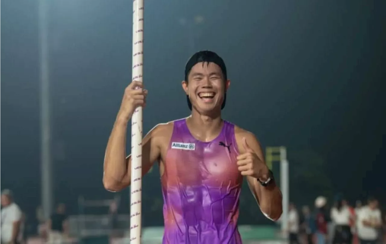 EJ Obiena wins gold in Patafa Pole Vault
