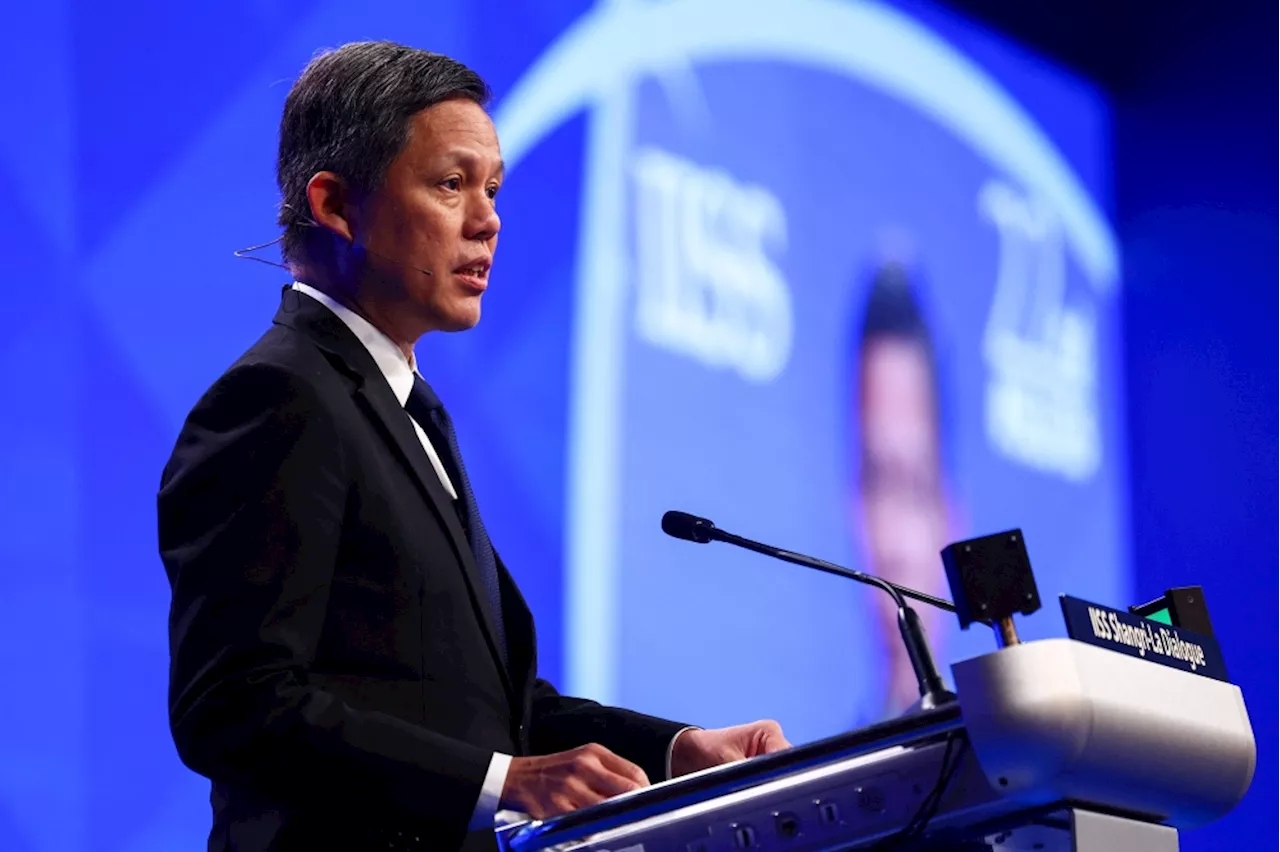 Singapore will choose principles over power in global conflicts, defence minister tells Shangri-La Dialogue
