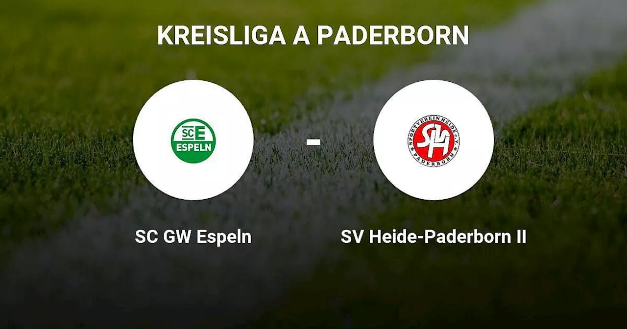 SV Heide-Paderborn II erleidet schmerzhaftes Heimfiasko gegen SC GW Espeln