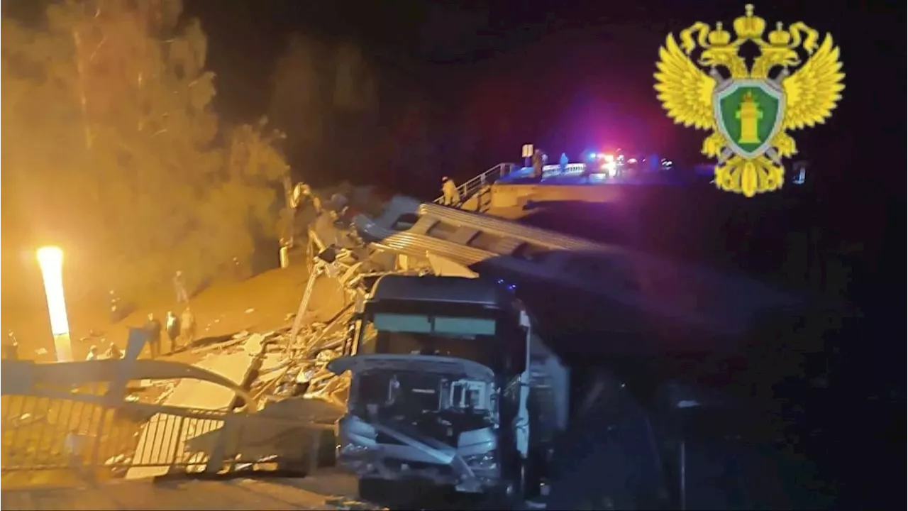 Ao menos 7 pessoas morrem após explosões causarem o desabamento de duas pontes na Rússia