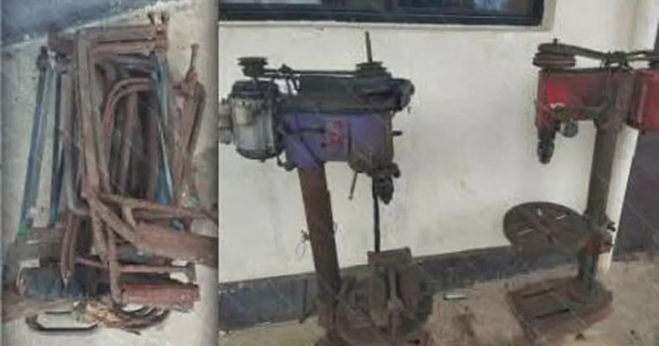 Gun-making tools surrendered in Danao