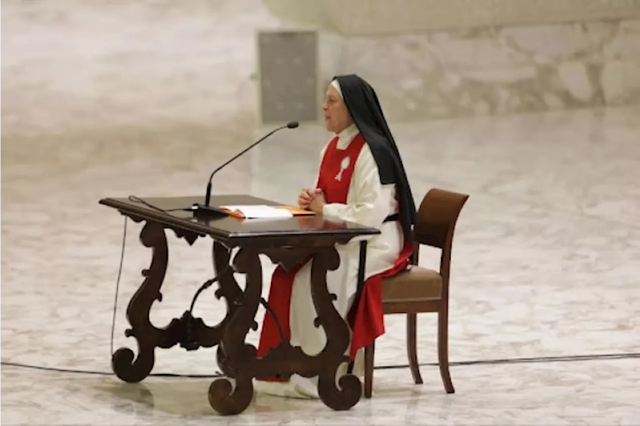 ‘Eternity is before us,’ nun says to Pope Leo XIV in jubilee speech