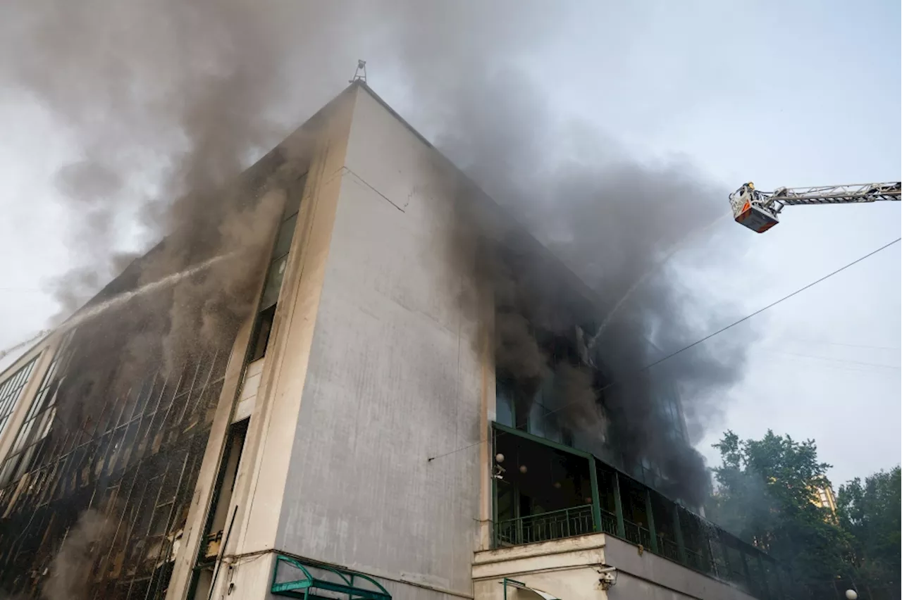 Fires rage in Kyiv, Odesa as Russia launches night of drone attacks; hospitals and homes damaged