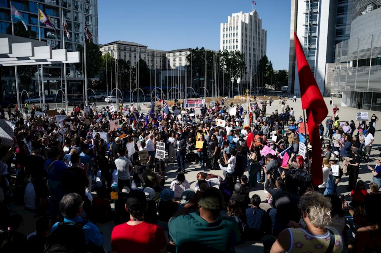 Hundreds gather in San Jose, Oakland and San Francisco to protest ICE