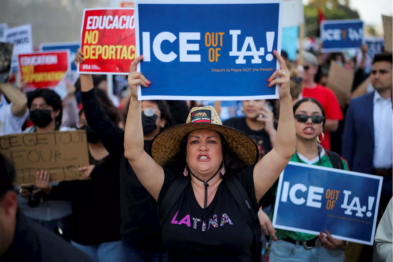 US deploys Marines to Los Angeles as police break up fourth day of protests