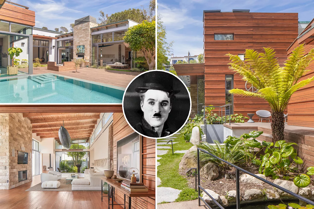 Resort-style LA home where Charlie Chaplin once stored his fire truck collection asks $12.5M