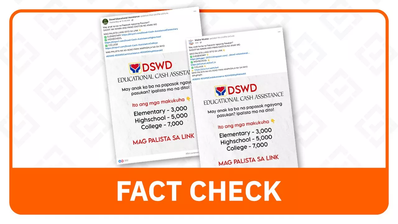 FACT CHECK: Registration links for education cash aid lead to shopping sites