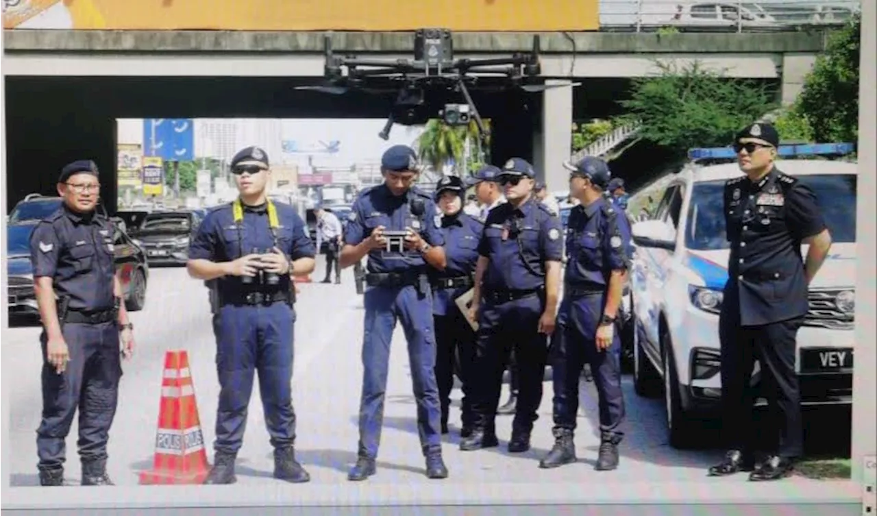 PJ police unleash drones to crack down on motorcycle lane violations