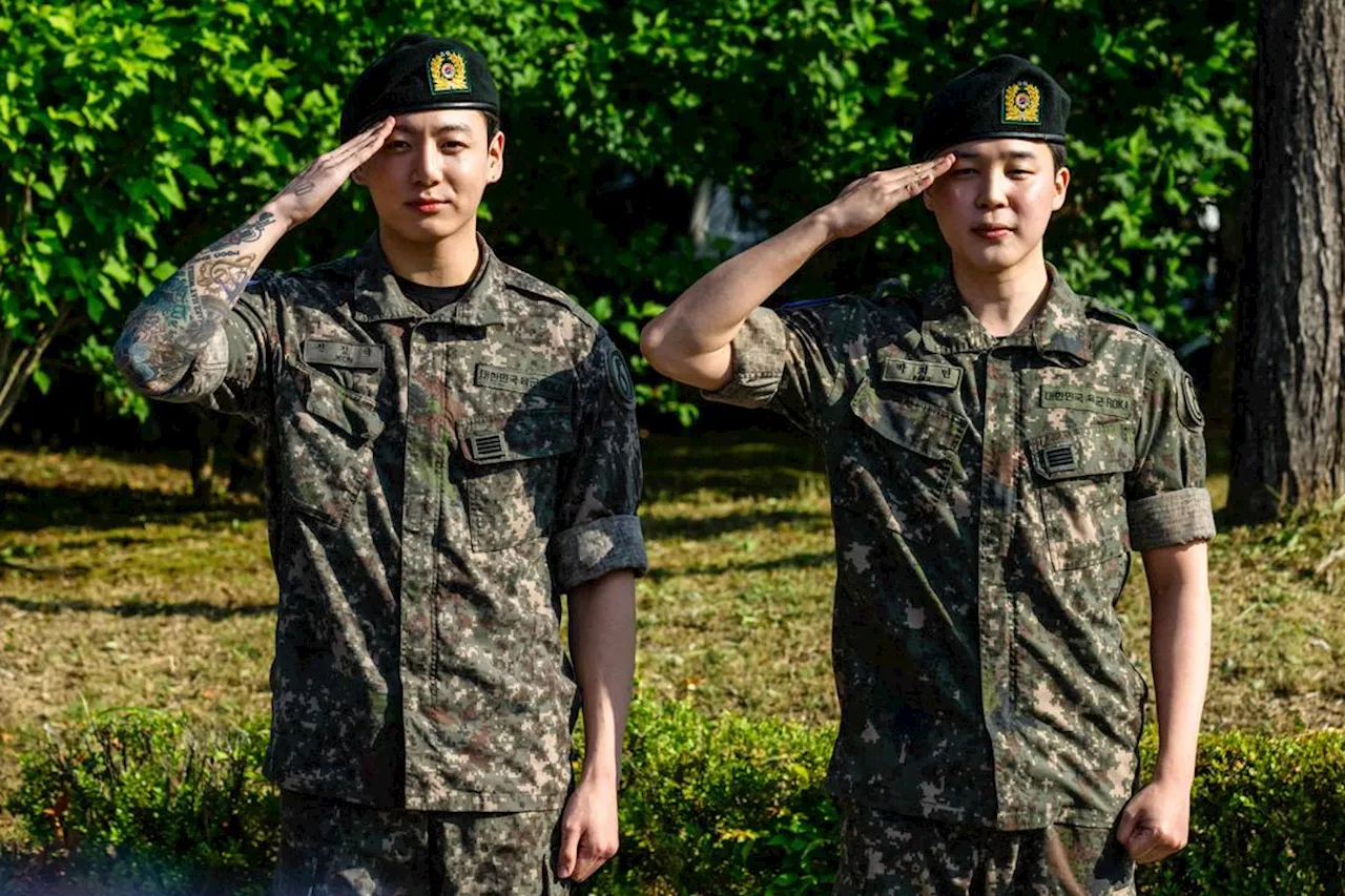 BTS-stjernene Jimin og Jungkook ferdig med militærtjenesten