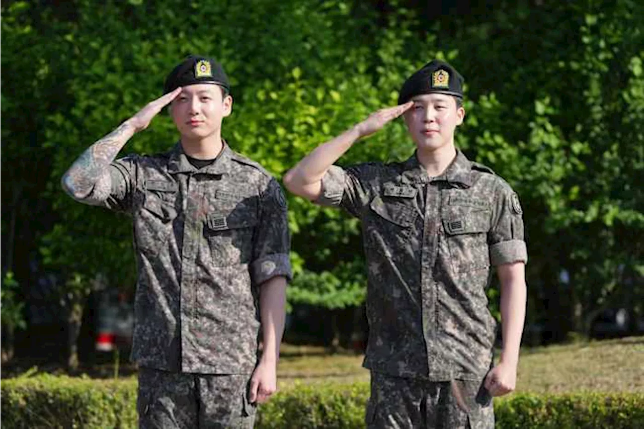 K-pop stars Jimin and Jung Kook of BTS discharged from military service as band’s reunion nears