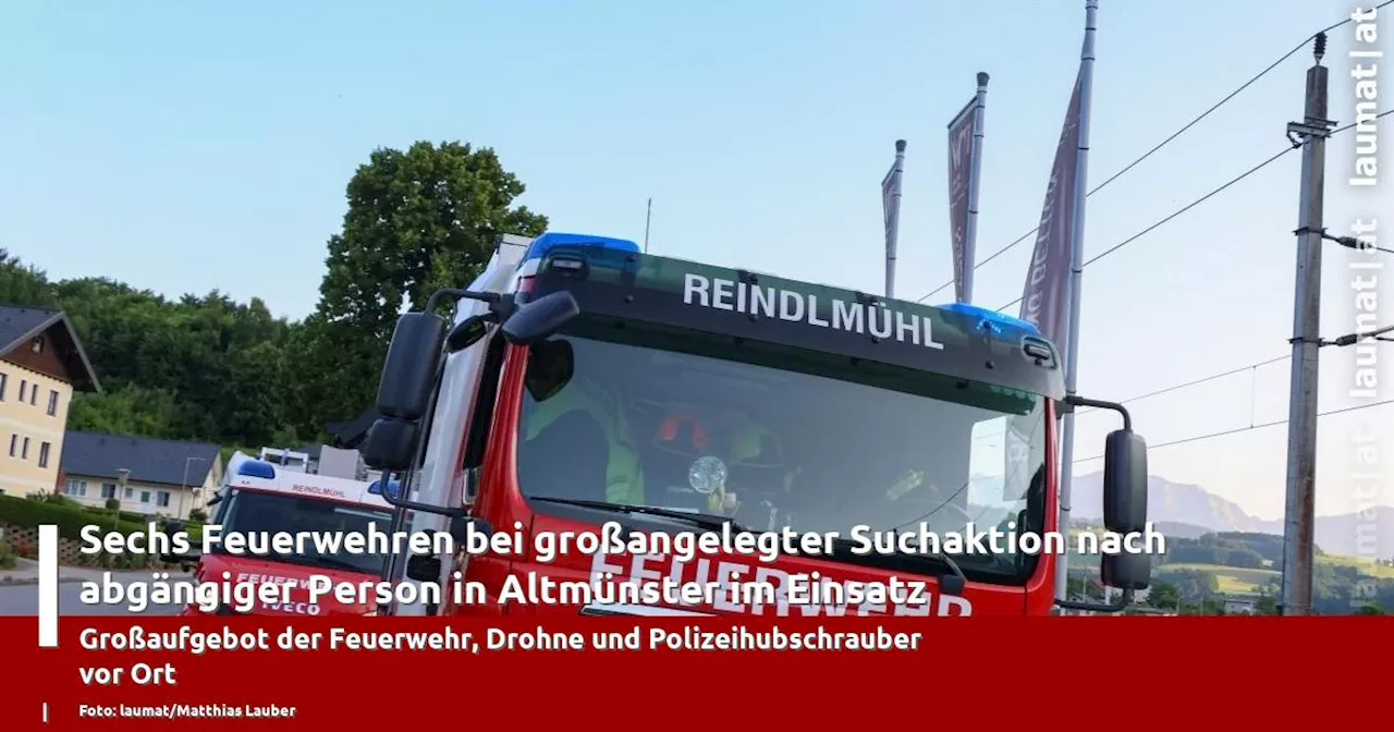 Sechs Feuerwehren bei gro�angelegter Suchaktion nach abg�ngiger Person in Altm�nster im Einsatz