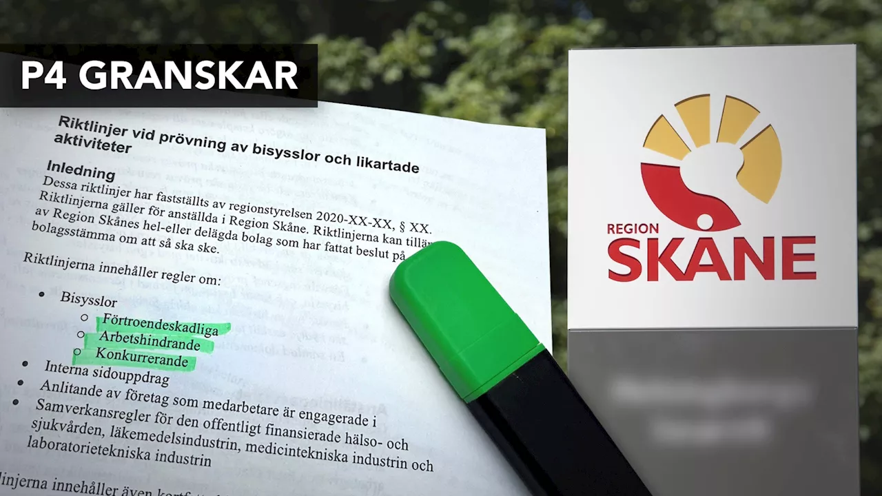 Regionen missar chefernas bolagskopplingar – får skarp kritik