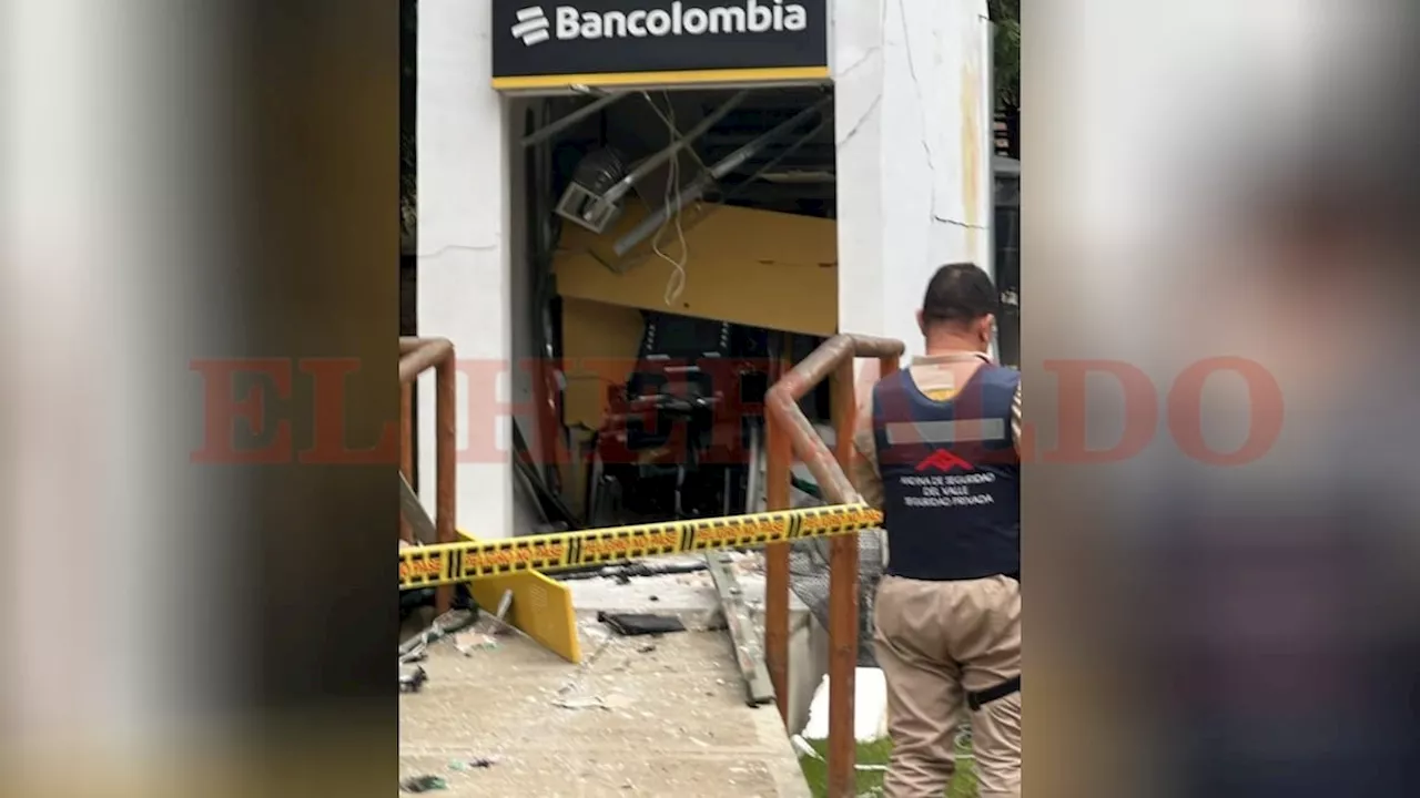 Cajero de Bancolombia en Juan de Acosta fue destruido con explosivos: Policía del Atlántico